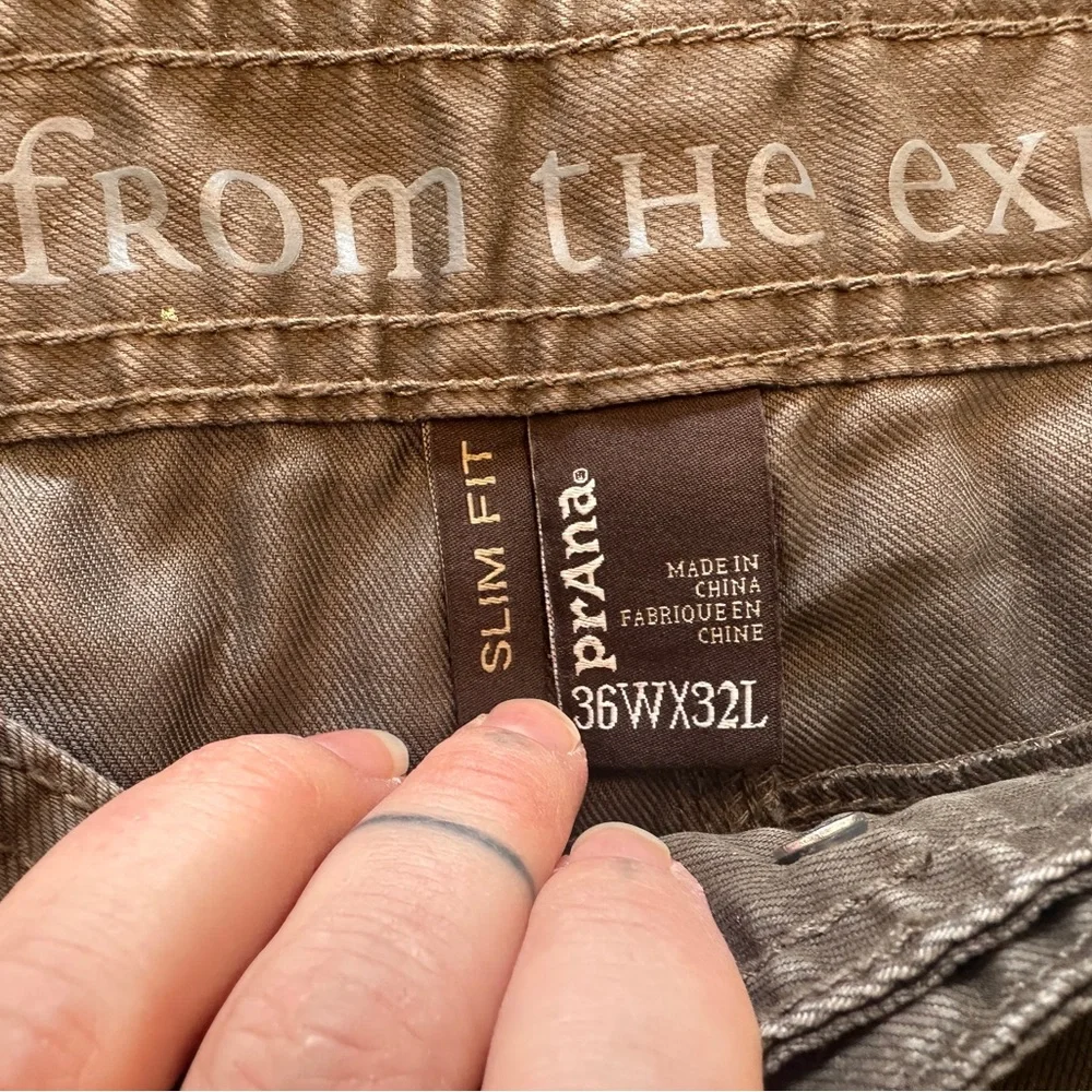 Prana Dark Brown Chinos with Straight Leg Cut